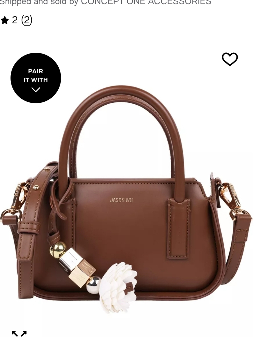 Jason Wu New Structured Mini Bag Brown